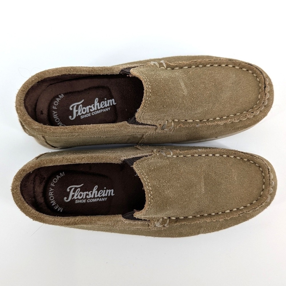 Florsheim Jr. Kids Jasper Venetian Tan Suede Slip On Loafers Size 11.5 M